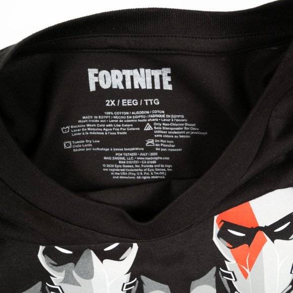FORTNITE black game T-Shirt size 2X - Picture 2 of 7
